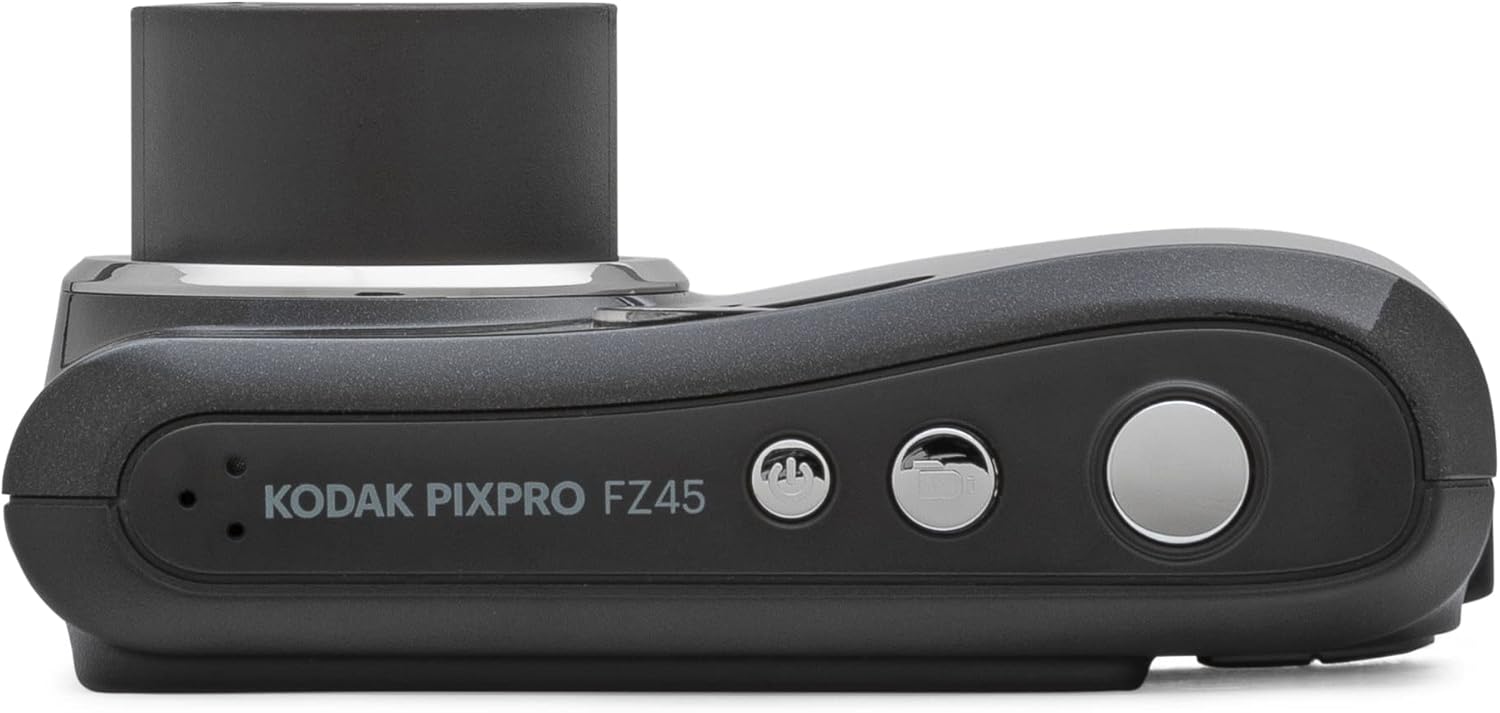 Kodak PIXPRO FZ45 Digital Camera, 16MP Point & Shoot with 4X Optical Zoom, 27mm Wide Angle, 2.7 Inch LCD, 1080p Video, Black