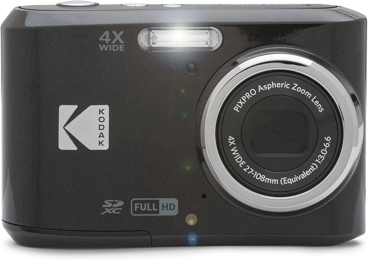 Kodak PIXPRO FZ45 Digital Camera, 16MP Point & Shoot with 4X Optical Zoom, 27mm Wide Angle, 2.7 Inch LCD, 1080p Video, Black