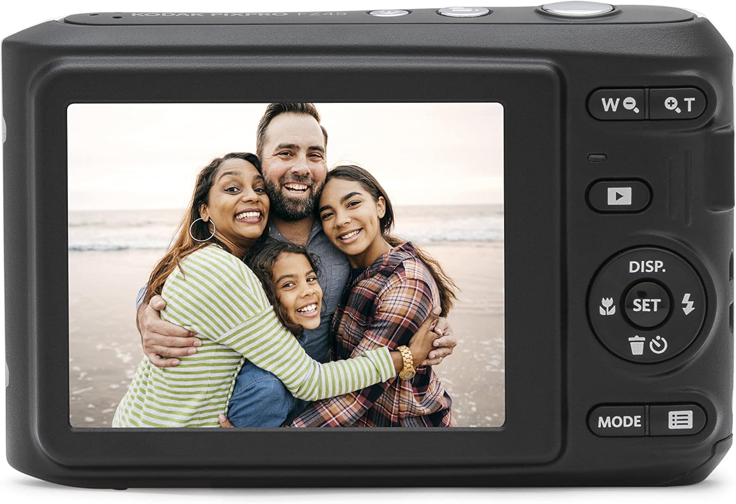 Kodak PIXPRO Friendly Zoom FZ45-WH 16MP Digital Camera with 4X Optical Zoom 27mm Wide Angle and 2.7" LCD Screen (White)