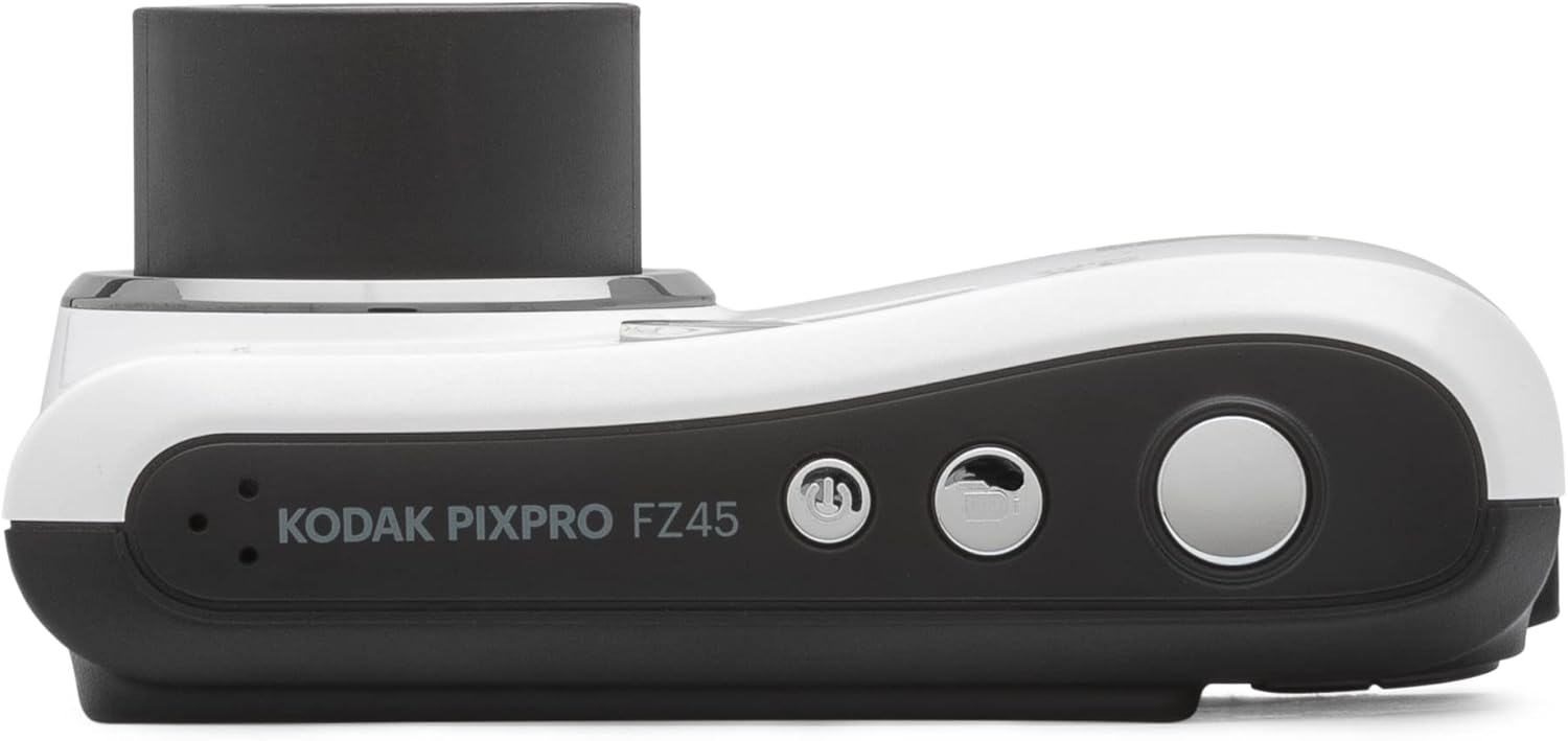 Kodak PIXPRO Friendly Zoom FZ45-WH 16MP Digital Camera with 4X Optical Zoom 27mm Wide Angle and 2.7" LCD Screen (White)