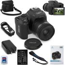 Minolta 64MP Digital Camera – 10x Optical Zoom, 4K Ultra HD Video, Macro Shooting, Anti-Shake, 3-inch LCD Screen, Face Detection – Includes 32GB SD Card, Battery & Case (Black)
