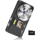 Digital Camera, Autofocus 4K 64MP Point and Shoot Digital Cameras for Teens with 64GB Card, 18X Zoom Anti-Shake Compact Video Camera for Student Kids Boys Girls Beginner - Black