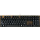 Cherry KC 200 MX, Wired Mechanical Office Keyboard, Modern Design with Elegant Aluminum Surface, USB-A Connection, MX2A Silent RED Switches, Black/Bronze
