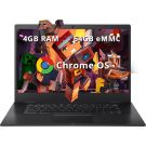 ASUS CX1500CNA Chromebook 15.6" HD Laptop, Intel Celeron N3350 Processor, 4GB RAM, 64GB eMMC Flash Memory, Intel HD Graphics, HD Webcam, Stereo Speakers, Chrome OS, Black, (renewed)
