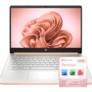 HP Ultrabook Laptop, 8GB RAM, 1.1TB Storage (1TB OneDrive + 64GB SSD), Microsoft 365 Included, Intel 2-Core | Fast, Smart, Budget-Friendly, AI-Ready Essential no Mouse, Rose Gold