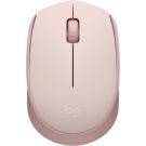 Logitech M170 Wireless Mouse for PC, Mac, Laptop, 2.4 GHz with USB Mini Receiver, Optical Tracking, 12-Months Battery Life, Ambidextrous - Rose