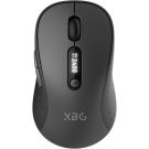 XBG B15pro Wireless Bluetooth Mouse, Bluetooth 5.0/4.0 & 2.4G Tri-Mode, Type-C Rechargeable with LED Screen Display, Ergonomic Silent Click for Laptop/PC/Tablet, Multi-Device & Office Use