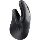 ProtoArc Ergonomic Mouse, EM11 NL Bluetooth Rechargeable Wireless Vertical Mouse, 3 Multi-Device Connectivity for Computer/PC/Laptop, 2.4GHz USB-A Optical Mice for Windows, Mac OS, Black