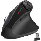 SABLUTE MAM51 Ergonomic Mouse Wireless with Side Scroll Wheel, Bluetooth Mouse with 4000 DPI, 8 Buttons Office Wireless Computer Mouse, Small to Medium Sized Hands Vertical Mice for PC and Desktop