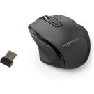 Amazon Basics Portable Wireless Computer Mouse, Ergonomic, 2.4 GHz Optical, DPI Adjustable, Easy to Use, Compatible With PC, Mac, Laptop, Black