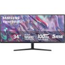 SAMSUNG 34" ViewFinity S50GC Series Ultra-WQHD Monitor, 100Hz, 5ms, HDR10, AMD FreeSync, Eye Care, Borderless Design, PIP, PBP, LS34C502GANXZA, 2023, Black
