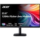 acer KB242Y - 23.8 Inch IPS Zero-Frame Full HD (1920 x 1080) Monitor | Tilt | Up to 120Hz Refresh | 1ms (VRB) | sRGB 99% | HDMI & VGA Ports | Adaptive-Sync Support (FreeSync Compatible)