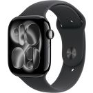 Apple Watch Series 11 [GPS 46mm] Smartwatch with Jet Black Aluminum Case with Black Sport Band - M/L. Sleep Score, Fitness Tracker, Health Monitoring, Always-On Display, Water Resistant