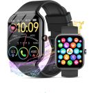 Smart Watch for Men Women(Answer/Make Calls), 2026 New 1.96" HD Smartwatch, Fitness Tracker with 110+ Sport Modes, IP68 Waterproof Pedometer, Heart Rate/Sleep/Step Monitor for Android iOS, Black