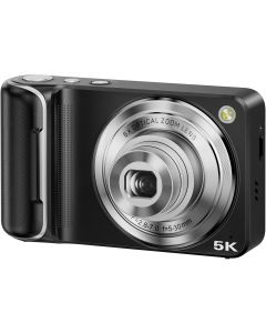 5K Digital Camera for Photography with 6X Optical Zoom, 64MP Autofocus WiFi Vlogging Camera for YouTube with Dual Lens, Compact Point and Shoot Digital Cameras with Touch Screen, 32GB Card,2 Batteries
