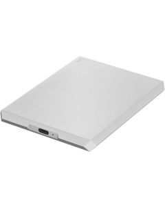 LaCie Mobile Drive, 2 TB , External Hard Drive HDD – Moon Silver, USB-C USB 3.0, With Rescue Services (STHG2000400)