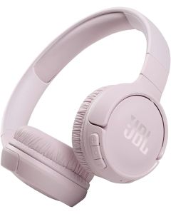 JBL Tune 510BT - Bluetooth headphones with up to 40 hours battery, microphone for call, foldable and comfortable, Android and iOs compatible (Rose)