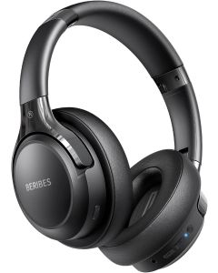 BERIBES Bluetooth Headphones Over Ear, 65H Playtime and 6 EQ Music Modes Wireless Headphones with Microphone, HiFi Stereo Foldable Lightweight Headset, Deep Bass for Home Office Cellphone PC Ect.