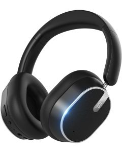 Hybrid Active Noise Cancelling Bluetooth Headphones,Bluetooth 6.0 Over Ear Wireless Headphones with 60H Playtime, Hi-Res Audio, Deep Bass, Memory Foam Ear Cups for Home Office Travel Black