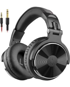 OneOdio Wired Over Ear Headphones Hi-Res Studio Monitor & Mixing DJ Stereo Headsets with 50mm Drivers and 1/4 to 3.5mm Jack for AMP Computer Recording Podcast Keyboard Guitar Laptop - Black