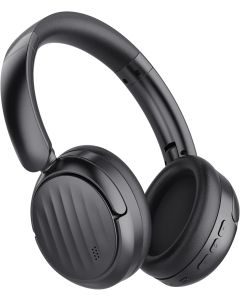 Bluetooth Headphones with Active Noise Cancelling (ANC), Wireless Over Ear Bluetooth Headsets with 35H Playtime, HiFi Stereo Foldable Headphones with Foam Ear Cups for Sports, Travel, Black