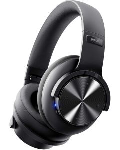 Picun B8 Bluetooth Headphones, 120H Playtime Headphone Wireless Bluetooth with 3 EQ Modes, Low Latency, Hands-Free Calls, Over Ear Headphones for Travel Home Office Cellphone PC Black