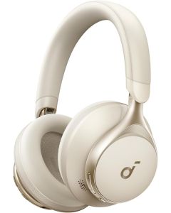 Soundcore by Anker, Space One, Active Noise Cancelling Headphones, 2X Stronger Voice Reduction, 40H ANC Playtime, App Control, LDAC Hi-Res Audio, Comfortable Fit, Clear Calls, Bluetooth 5.3 (White)