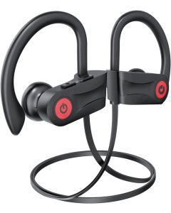 Boean Bluetooth Headphones, Wireless Headphones with 16 Hours Playtime Bluetooth 5.3 Wireless Earbuds HD Deep Bass Stereo Sound Isolation IPX7 Waterproof Earphones for Workout Running Sports