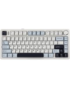 EPOMAKER x Aula F75 Gasket Mechanical Keyboard, 75% Wireless Hot Swappable Gaming Keyboard with Five-Layer Padding&Knob, BT/2.4GHz/USB-C, RGB (Light Blue, LEOBOG Reaper Switch)