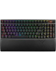 ASUS ROG Strix Scope II 96 Wireless Mechanical Gaming Keyboard – 96% Full-Size, Tri-Mode Connectivity, Hot Swappable Pre-lubed ROG NX Snow Linear Switches, PBT Keycaps, RGB, PC/Mac Support-Black