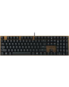 Cherry KC 200 MX, Wired Mechanical Office Keyboard, Modern Design with Elegant Aluminum Surface, USB-A Connection, MX2A Silent RED Switches, Black/Bronze