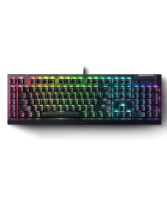 Razer BlackWidow V4 X Mechanical Gaming Keyboard: Yellow Switches Linear & Silent - 6 Macro Keys - Chroma RGB - Doubleshot ABS Keycaps - Roller & Media Keys - Snap Tap