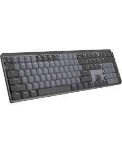 Logitech MX Mechanical Wireless Illuminated Performance Keyboard, Clicky Switches, Backlit Keys, Bluetooth, USB-C, macOS, Windows, Linux, iOS, Android, Metal