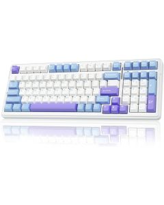 AULA F99 Wireless Mechanical Keyboard,Tri-Mode BT5.0/2.4GHz/USB-C Hot Swappable Custom Keyboard,Pre-lubed Linear Switches,Gasket Structure,RGB Backlit Gaming Keyboard for PC/Tablet/Xbox/PS4/PS5