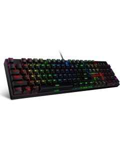 Redragon K582 RGB Mechanical Gaming Keyboard, 100% 104 Keys Standard Layout Gaming Keyboard with Double-Shot ABS Keycaps, Dynamic 16.8M RGB Backlit & Linear Red Switch, Redefine Software Supported