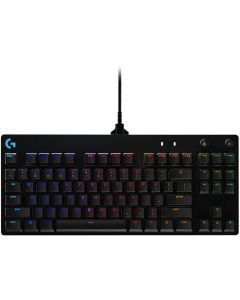 Logitech G PRO Mechanical Gaming Keyboard, Ultra Portable Tenkeyless Design, Detachable Micro USB Cable, 16.8 Million Color LIGHTSYNC RGB Backlit Keys