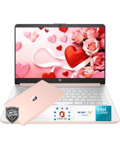 HP Latest Ultrabook Laptop with Copilot AI - 1.2TB Storage - 8GB RAM - Intel Core | Microsoft Office 365 Included, 192GB SSD + 1TB Cloud Storage, Webcam, Windows 11 no Mouse | Essential Laptop