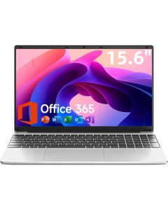 15.6 Inch Laptop with Office 365, 4GB RAM, 128GB Storage Expandable 1TB, 5205U Processor, HD Display, Windows 11 Laptops Computer, Wi-Fi 5, BT4.2, Numpad, Type-C, for Business and Students.
