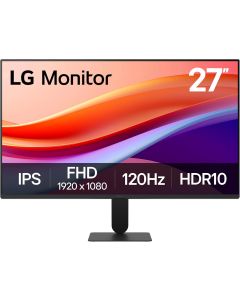 LG 27U411A-B 27-inch Full HD (1920 x 1080) IPS Computer Monitor, 120Hz, HDR10, Reader Mode, Flicker Safe, HDMI, Slim Stand Base, Black