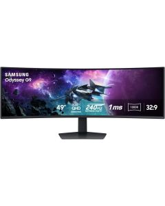 SAMSUNG 49" Odyssey G9 (G95C) Series DQHD 1000R Curved Gaming Monitor, 240Hz, 1ms(GtG), DisplayHDR 1000, AMD FreeSync Premium Pro, Eye Saver Mode, Auto Source Switch+, LS49CG950ENXZA, 2024