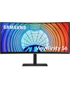 SAMSUNG Viewfinity S65UA Series 34-Inch Ultrawide QHD Curved Monitor, 100Hz, USB-C, HDR10 (1 Billion Colors), Height Adjustable Stand, TUV-certified Intelligent Eye Care (LS34A654UBNXGO),Black