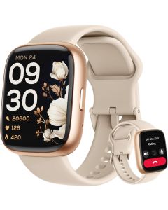 Smart Watch, Alexa Built-in, Answer/Make Calls 44mm Smartwatch Women Men, 1.83" Sports Watch IP68 Waterproof, Heart Rate SpO2 Sleep Stress Monitor, Step Counter Watch for Android & iOS Phone