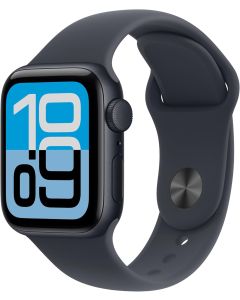 Apple Watch SE 3 [GPS 40mm] Smartwatch with Midnight Aluminum Case with Midnight Sport Band - S/M. Fitness and Sleep Trackers, Heart Rate Monitor, Always-On Display, Water Resistant
