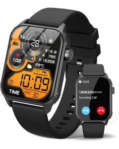 Smart Watch for Men, 120+ Sports Modes Smartwatch with 1.83" HD Touchsreen, Sleep Monitor, IP67 Waterproof, Bluetooth Call & Music Control Fitness Watch for iPhone/Android (Black)