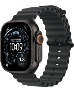 Apple Watch Ultra 3 [GPS + Cellular 49mm] Running & Multisport Smartwatch w/Rugged Titanium Case w/Black Ocean Band. Satellite Communications, Advanced Health & Fitness Tracking
