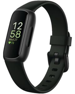 Fitbit Inspire 3 Health &-Fitness-Tracker with Stress Management, Workout Intensity, Sleep Tracking, 24/7 Heart Rate and more, Midnight Zen/Black One Size (S & L Bands Included)