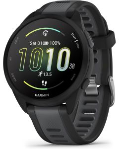 Garmin Forerunner 165, Running Smartwatch, Colorful AMOLED Display, Training Metrics and Recovery Insights, Black