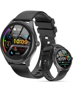 Smart Watch for Men, 1.39" HD Touchscreen Smartwatch with 120 Sports Modes, Alexa Built-in, Heart Rate/Sleep Monitor, Bluetooth Call & Music Control Fitness Watch for iPhone/Android (Black)