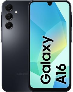 Samsung Galaxy A16 4G LTE (128GB + 4GB) International Model SM-A165F/DS Factory Unlocked, 6.7", Dual SIM, 50MP Triple Camera (Case Bundle), Black