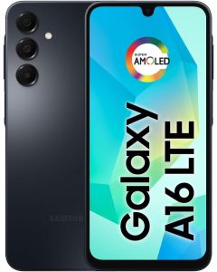 SAMSUNG Galaxy A16 4G Dual SIM (128GB, 2025) 6.7" 90Hz AMOLED, Splash Resistant, 8Core, 50MP Camera (Factory Unlocked International Model for GSM, Global) A165M/DS (25W Fast Charger Bundle, Black)